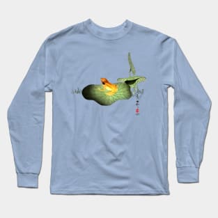 Yellow Frog on Lotus Leaf Long Sleeve T-Shirt